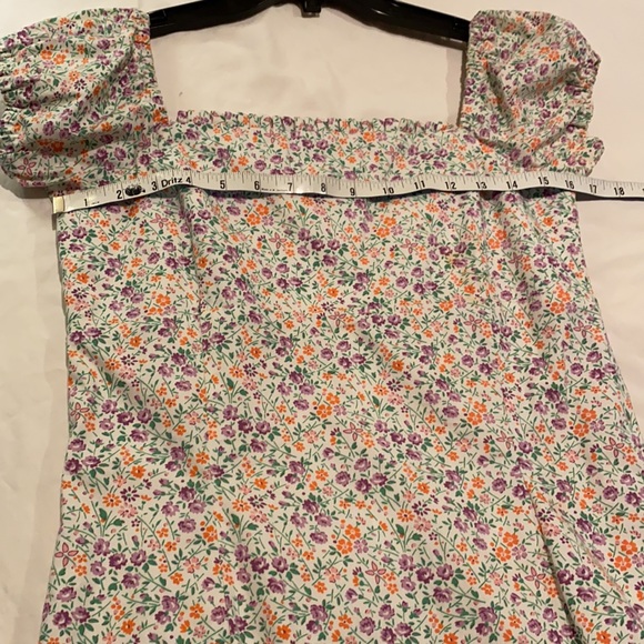 Tommy Hilfiger puff sleeve mini-flower dress, 4 - Picture 9 of 10